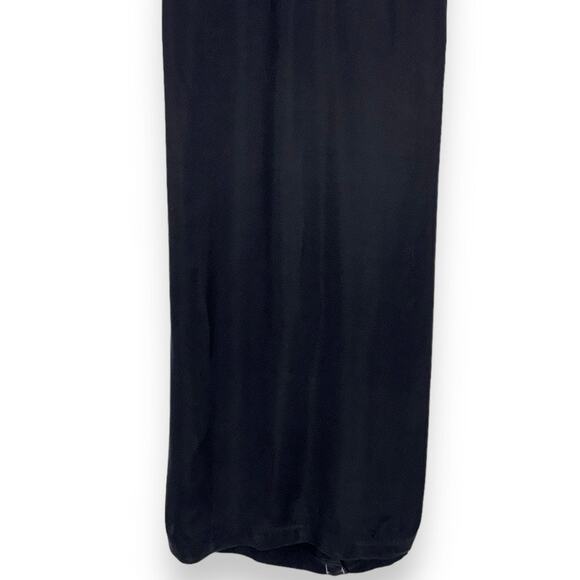 Madewell Dress Womens 12 Black Crisscross High Neck Midi Slip - Picture 6 of 14